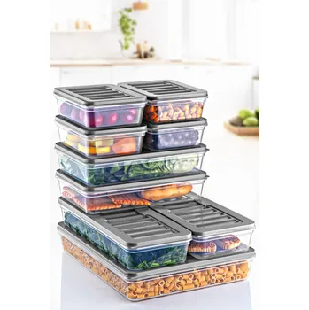 Dóza na potraviny ASIR Sada dóz na potraviny 9 kusů MOFS šedá