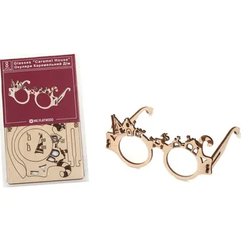 Puzzle BRÝLE CARAMEL HAUSE MR.PLAYWOOD DŘEVĚNÉ PUZZLE