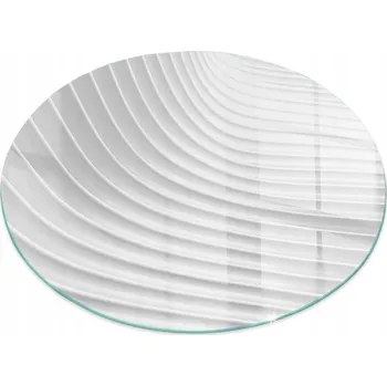 Obraz Skleněná Podložka Pod Kamna Tvrzené Sklo Vzor Jemné Vlny průměr 50 cm