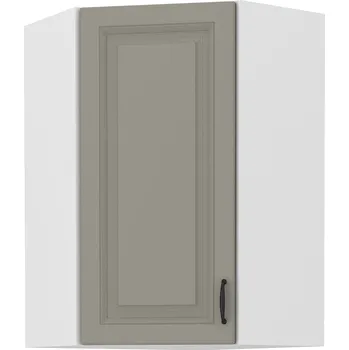 Kuchyňská skříňka Horní rohová skříňka STILO CLAYGREY / BÍLÝ MAT 60x60 GN-90 1F