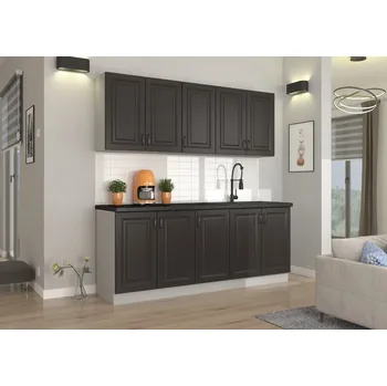 Kuchyňská linka Kuchyňská linka STILO GRAFIT / BÍLÝ MAT VII