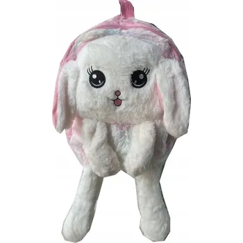 plyšák PLYŠOVÝ BATOH KRÁLÍČEK VÝLETOVÝ PRO PŘEDŠKOLÁKA ZVEDÁ UŠI