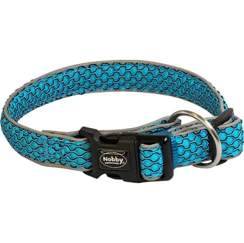 Obojek pro psa Nobby Obojek MESH AIR M-L 32 mm 40-55 cm světle modrá
