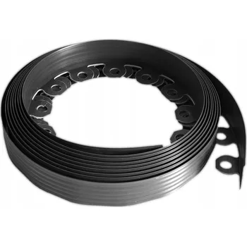 Zahradní obrubník Zahradní lem plast 1000 cm x 6 cm černý