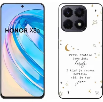 Pouzdro na mobilní telefon Gelový kryt mmCase na Honor X8a - citát 6 bílé pozadí