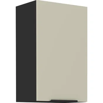 Kuchyňská skříňka Horní dveřová skříňka ARONA ČERNÝ MAT / KAŠMÍR 45 G-72 1F