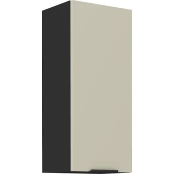 Kuchyňská skříňka Horní dveřová skříňka ARONA ČERNÝ MAT / KAŠMÍR 40 G-90 1F