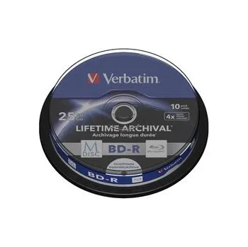 VERBATIM M-DISC BD-R SL 25GB, 4x, printable, spindle 10 ks