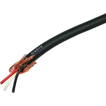 elektrický kabel Kabel audio kulatý – metráž, TAS-C115, trojlinka stíněná 3 x 0.14mm2