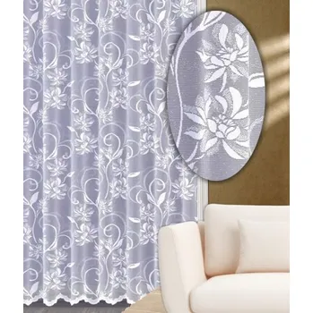 Záclona Jena výška 130 cm bílá