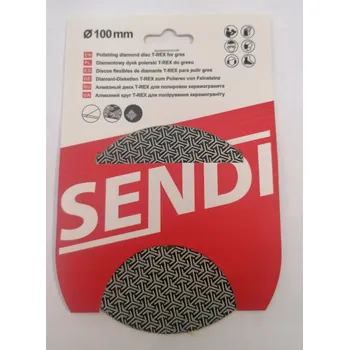 Brusný kotouč Diamantový lešticí kotouč SENDI T-REX 100 mm, zrnitost 400, pro broušení slinuté dlažby