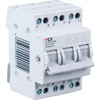 přepínač Modulární jistič VCX 3P 63 A 400 V IP20