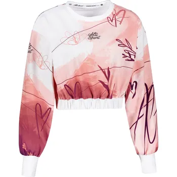 Dámská mikina Dámská funkční cropped mikina premium ALTISPORT VOJ/ALW083MI08 BÍLORŮŽOVÁ L