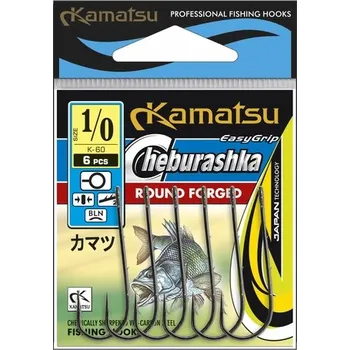 Rybářský háček Háčky s otřepem Kamatsu Cheburashka Round Forged K-60 8 ks