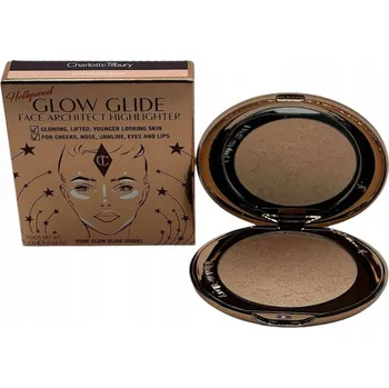 Rozjasňovač Jeden lisovaný rozjasňovač Charlotte Tilbury Hollywood, odstín zlatavé Champagne Glow, 7 g