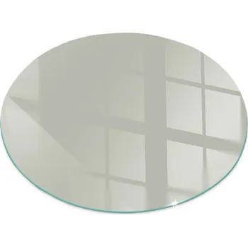 Obraz Tvrzené sklo pod kamna s grafikou, šedo-zelená barva, průměr 50 cm