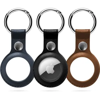 Pouzdro na mobilní telefon Epico Leather Case for AirTag - modrá