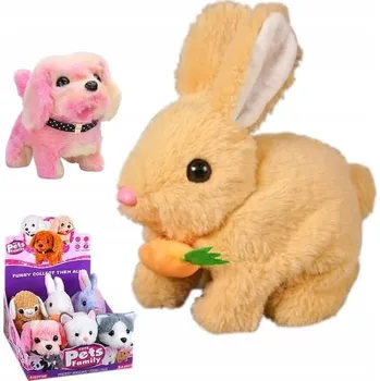 plyšák INTERAKTIVNÍ ZVÍŘÁTKO NA BATERIE PEJSEK KOŤÁTKO OVEČKA KRÁLÍK