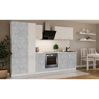 Kuchyňská linka Kuchyňská linka TONI 290 BELLATO ŠEDÁ / BÍLÝ MAT