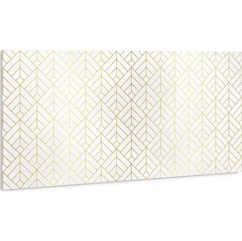 Obraz Samolepicí Vinylový Panel na Zeď Voděodolný Žlutá Geometrie 100x50 cm