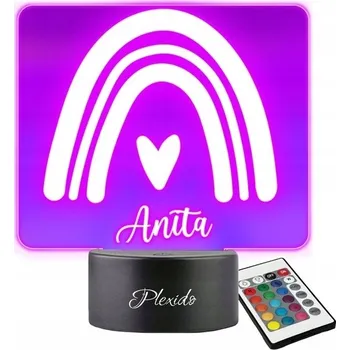 Lampička Noční lampa Plexido vícebarevná