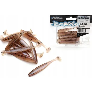 Umělá nástraha 4STREET B-ASS SHAD - 9,15 cm - brownie - Quantum Specialist - Gumová nástraha