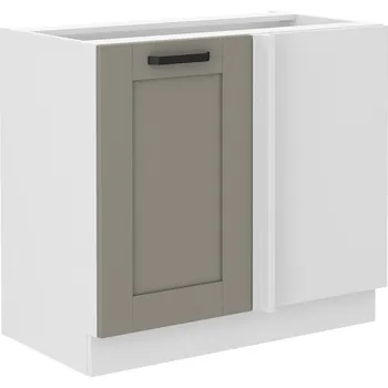Kuchyňská skříňka Spodní rohová skříňka LUNA CLAYGREY / BÍLÝ MAT 105 ND 1F BB
