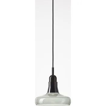 Brokis Venkovní závěsné svítidlo Shadows Exterior 1 ze dřeva a ručně foukaného skla Barva skla: Opálově bílá lesklá, Povrch montury: Stříbrný elox, Barva kabelu: Bílá PC01160_005