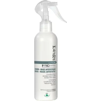 Kosmetika pro psa Khara Pro Series Antistatický rozčesávač s aloe vera 250ml
