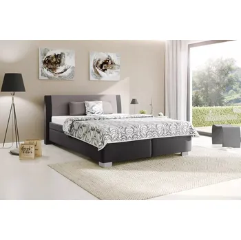 Postel BLANÁŘ NÁBYTEK, a.s. Blanář čalouněná dvoulůžková postel JUVE - šedá ROZMĚR: 160 x 200 cm