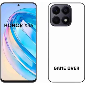 Pouzdro na mobilní telefon Gelový kryt mmCase na Honor X8a - game over bílé pozadí