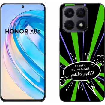 Pouzdro na mobilní telefon Gelový kryt mmCase na Honor X8a - vtipný text 15 černé pozadí
