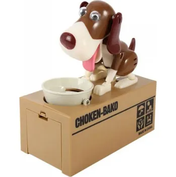 Pokladnička Pokladnička pejsek co hltá penízky hnědý