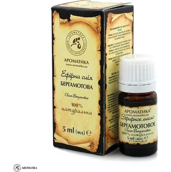AROMATIKA Bergamotový olej, 100% přírodní, Aromatika, 5 ml