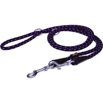 Vodítko pro psa BAFPET Lanové přepínací vodítko UZLÍK 10mm - Fialová
