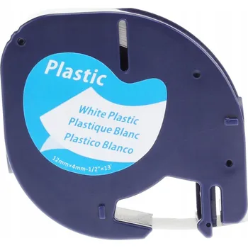 Pásek do tiskárny Páska do DYMO LetraTag 12mmx4m bílá 59422 plastová