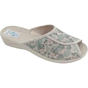 Dámské polobotky Dámské nazouváky Adanex 29541 na klínku béžové béžová 41