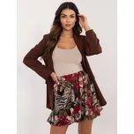 Černá dámská mini sukně s barevným potiskem DHJ-SD-19865-5.70P-black-red Velikost: ONE SIZE