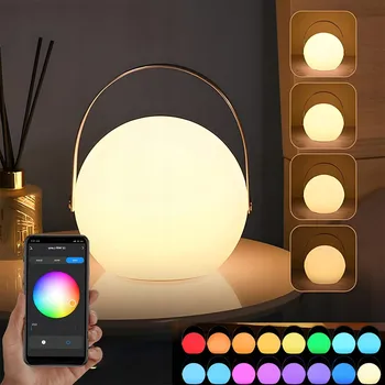 Lampička 16 barev Měnící se LED Noční Lampa pro děti RGB USB APP
