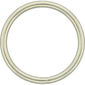 Pro Háčkování Sedlářský kroužek 35 mm nikl Počet: 1 ks