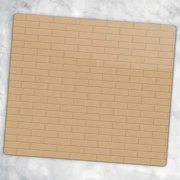 Obraz Multifunkční Skleněná Deska do Kuchyně - Světle Hnědá Cihla 60x52 cm