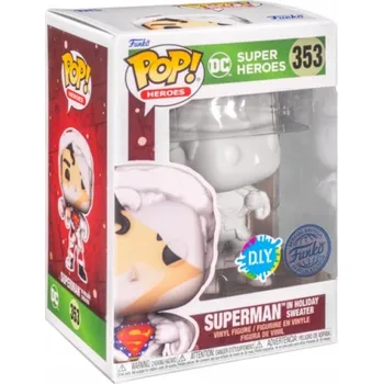 Figurka Funko DC Vánoční Superman ve svetru DIY Pop Vinyl Figurka Limitovaná edice E