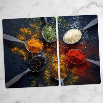 Obraz Stylová a Odolná Skleněná Prkénka s potiskem Zelenina Koření 40x52 a 30x52