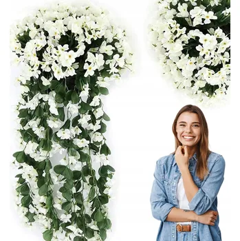 umělá květina Umělá Surfinie Pelargonie na Balkon Terasa 1 Ks