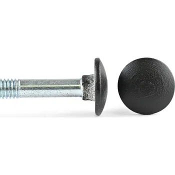 Šroub Šroub vratový černá hlava s maticí 4ks Domax ZACB - M8x40