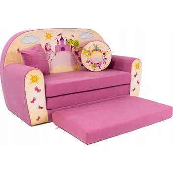 Pohovka Rozkládací pohovka Fortisline ZAMEK 100 x 170 cm růžová