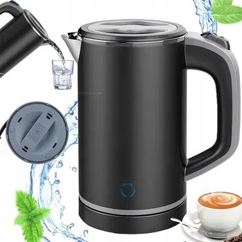 Rychlovarná konvice Rychlovarná konvice Bedee 304 Nerezová ocel 600 W 0,8 l černá