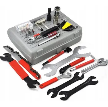 Sada nářadí Sada Nářadí a Klíčů na Kolo v Kufříku - Gola Sady, Imbusy, Montpáky, Záplaty - 44 dílů
