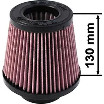 Vzduchový filtr Sportovní vzduchový filtr TURBOWORKS - universál, červený H:130mm DIA:60-77mm Vyberte průměr vstupu:: 77mm
