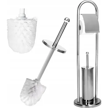 WC štětka SADA STOJAN NA TOALETNÍ PAPÍR A WC ŠTĚTKA, STABILNÍ A PEVNÝ, STYLOVÝ